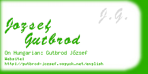 jozsef gutbrod business card